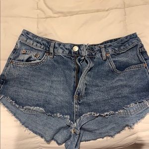 Top shop jean shorts